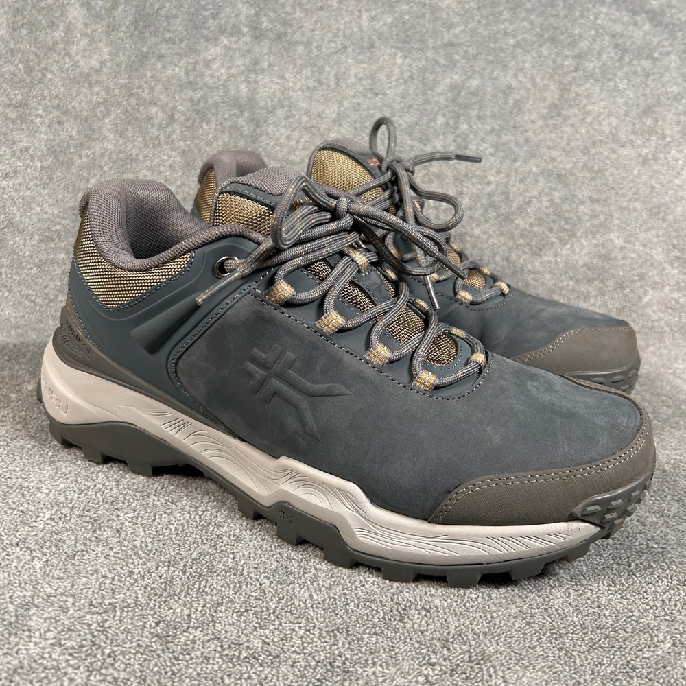 Kuru Quest Hiking Shoes Dark Grey Brown Trail Nubuck Womens 10D Wide 209403100